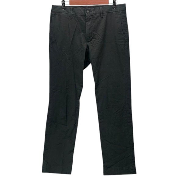 Polo Ralph Lauren Stretch Slim Fit Pants Mens 33x30 Black Casual Business Office - Picture 1 of 12